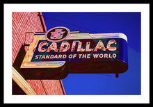 Load image into Gallery viewer, Photo Of An Old Cadillac Sign - Framed Print