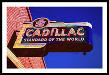 Load image into Gallery viewer, Photo Of An Old Cadillac Sign - Framed Print