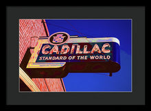 Load image into Gallery viewer, Photo Of An Old Cadillac Sign - Framed Print