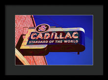 Load image into Gallery viewer, Photo Of An Old Cadillac Sign - Framed Print