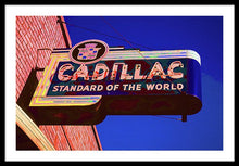 Load image into Gallery viewer, Photo Of An Old Cadillac Sign - Framed Print