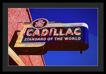 Load image into Gallery viewer, Photo Of An Old Cadillac Sign - Framed Print