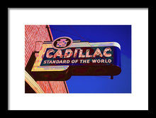 Load image into Gallery viewer, Photo Of An Old Cadillac Sign - Framed Print