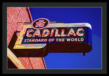 Load image into Gallery viewer, Photo Of An Old Cadillac Sign - Framed Print