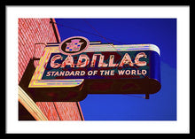 Load image into Gallery viewer, Photo Of An Old Cadillac Sign - Framed Print