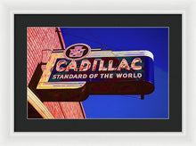 Load image into Gallery viewer, Photo Of An Old Cadillac Sign - Framed Print