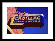 Load image into Gallery viewer, Photo Of An Old Cadillac Sign - Framed Print