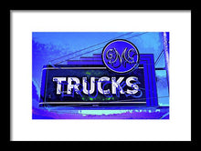 Load image into Gallery viewer, Photo Of An Old Gmc Trucks Sign - Framed Print