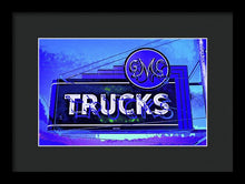 Load image into Gallery viewer, Photo Of An Old Gmc Trucks Sign - Framed Print