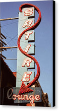 Load image into Gallery viewer, Photo Of An Old Lounge Sign - Canvas Print