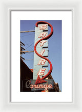 Load image into Gallery viewer, Photo Of An Old Lounge Sign - Framed Print