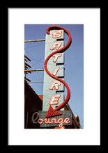 Load image into Gallery viewer, Photo Of An Old Lounge Sign - Framed Print