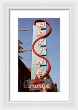 Load image into Gallery viewer, Photo Of An Old Lounge Sign - Framed Print