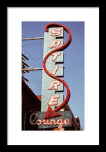 Load image into Gallery viewer, Photo Of An Old Lounge Sign - Framed Print