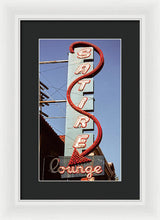 Load image into Gallery viewer, Photo Of An Old Lounge Sign - Framed Print