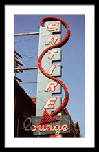 Load image into Gallery viewer, Photo Of An Old Lounge Sign - Framed Print