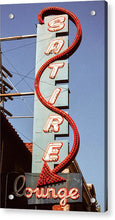 Load image into Gallery viewer, Photo Of An Old Lounge Sign - Acrylic Print