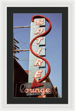 Load image into Gallery viewer, Photo Of An Old Lounge Sign - Framed Print