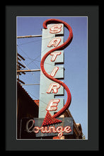 Load image into Gallery viewer, Photo Of An Old Lounge Sign - Framed Print