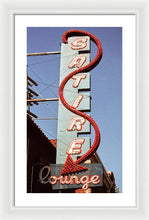 Load image into Gallery viewer, Photo Of An Old Lounge Sign - Framed Print