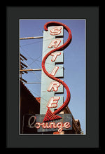 Load image into Gallery viewer, Photo Of An Old Lounge Sign - Framed Print