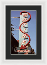 Load image into Gallery viewer, Photo Of An Old Lounge Sign - Framed Print