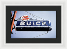 Load image into Gallery viewer, Photo Of An Old, Vintage Buick Sign - Framed Print