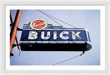 Load image into Gallery viewer, Photo Of An Old, Vintage Buick Sign - Framed Print