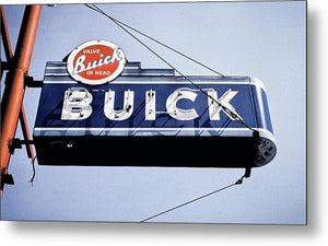 Photo Of An Old, Vintage Buick Sign - Metal Print