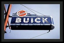 Load image into Gallery viewer, Photo Of An Old, Vintage Buick Sign - Framed Print