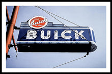 Load image into Gallery viewer, Photo Of An Old, Vintage Buick Sign - Framed Print