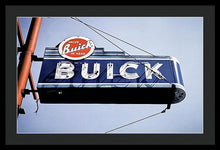 Load image into Gallery viewer, Photo Of An Old, Vintage Buick Sign - Framed Print