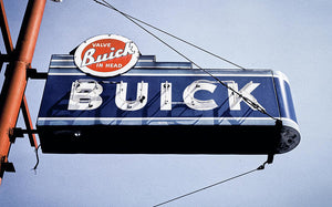 Photo Of An Old, Vintage Buick Sign - Art Print