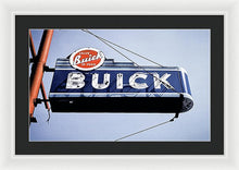 Load image into Gallery viewer, Photo Of An Old, Vintage Buick Sign - Framed Print