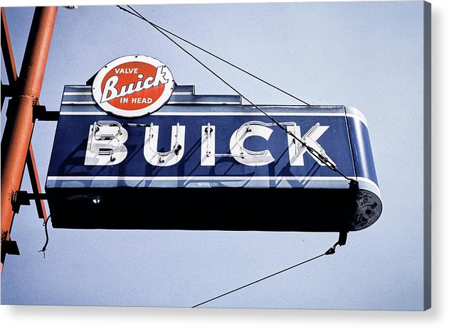 Photo Of An Old, Vintage Buick Sign - Acrylic Print