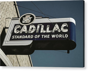 Photo Of An Old, Vintage Cadillac Sign - Acrylic Print