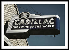 Load image into Gallery viewer, Photo Of An Old, Vintage Cadillac Sign - Framed Print