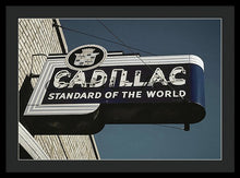 Load image into Gallery viewer, Photo Of An Old, Vintage Cadillac Sign - Framed Print