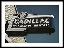 Load image into Gallery viewer, Photo Of An Old, Vintage Cadillac Sign - Framed Print