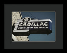 Load image into Gallery viewer, Photo Of An Old, Vintage Cadillac Sign - Framed Print