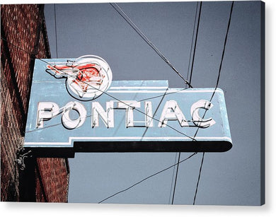 Photo Of An Old, Vintage Pontiac Sign - Acrylic Print