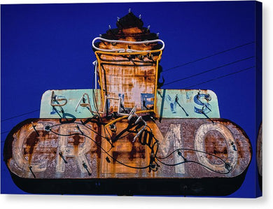 Retro Ice Cream Sign - Canvas Print