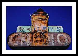 Retro Ice Cream Sign - Framed Print