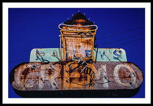 Retro Ice Cream Sign - Framed Print