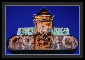 Retro Ice Cream Sign - Framed Print