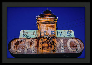 Retro Ice Cream Sign - Framed Print