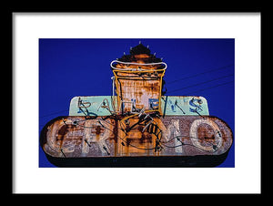 Retro Ice Cream Sign - Framed Print