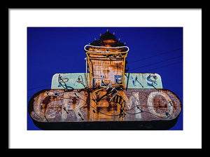 Retro Ice Cream Sign - Framed Print