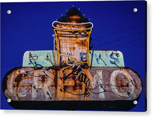 Retro Ice Cream Sign - Acrylic Print