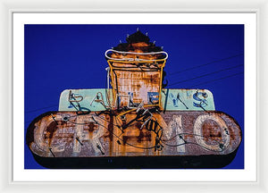 Retro Ice Cream Sign - Framed Print